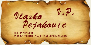 Vlaško Pejaković vizit kartica